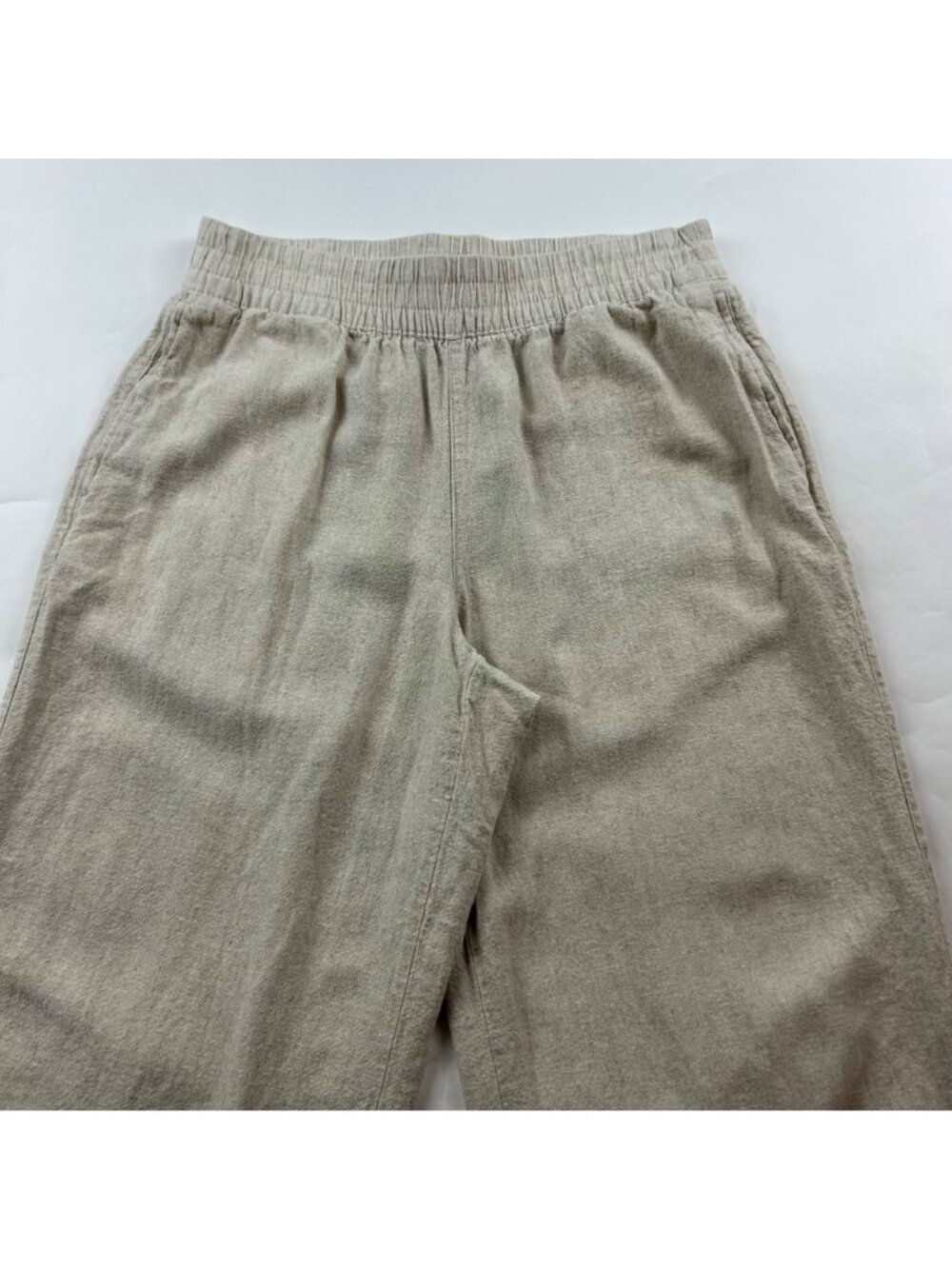 Old Navy Flax Linen Blend High Rise Wide Leg Pant S - Picture 2 of 7
